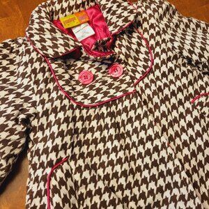 Penelope Mack ~ Sz 18M ~ Houndstooth Dress Coat ~ New Condition